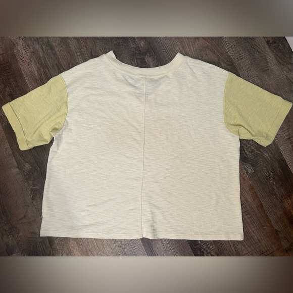 By Together Cream and Green Short Sleeve Tee - Picture 3 of 5